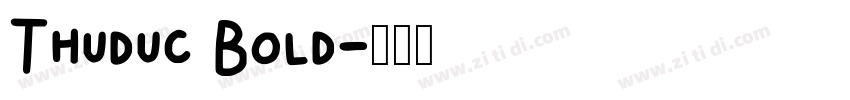Thuduc Bold字体转换
